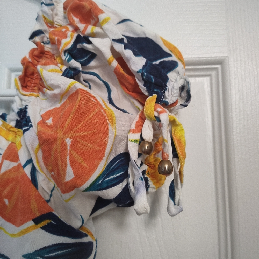 Seven Wonders Summer Floral Orange Dress - Picture 3 of 5